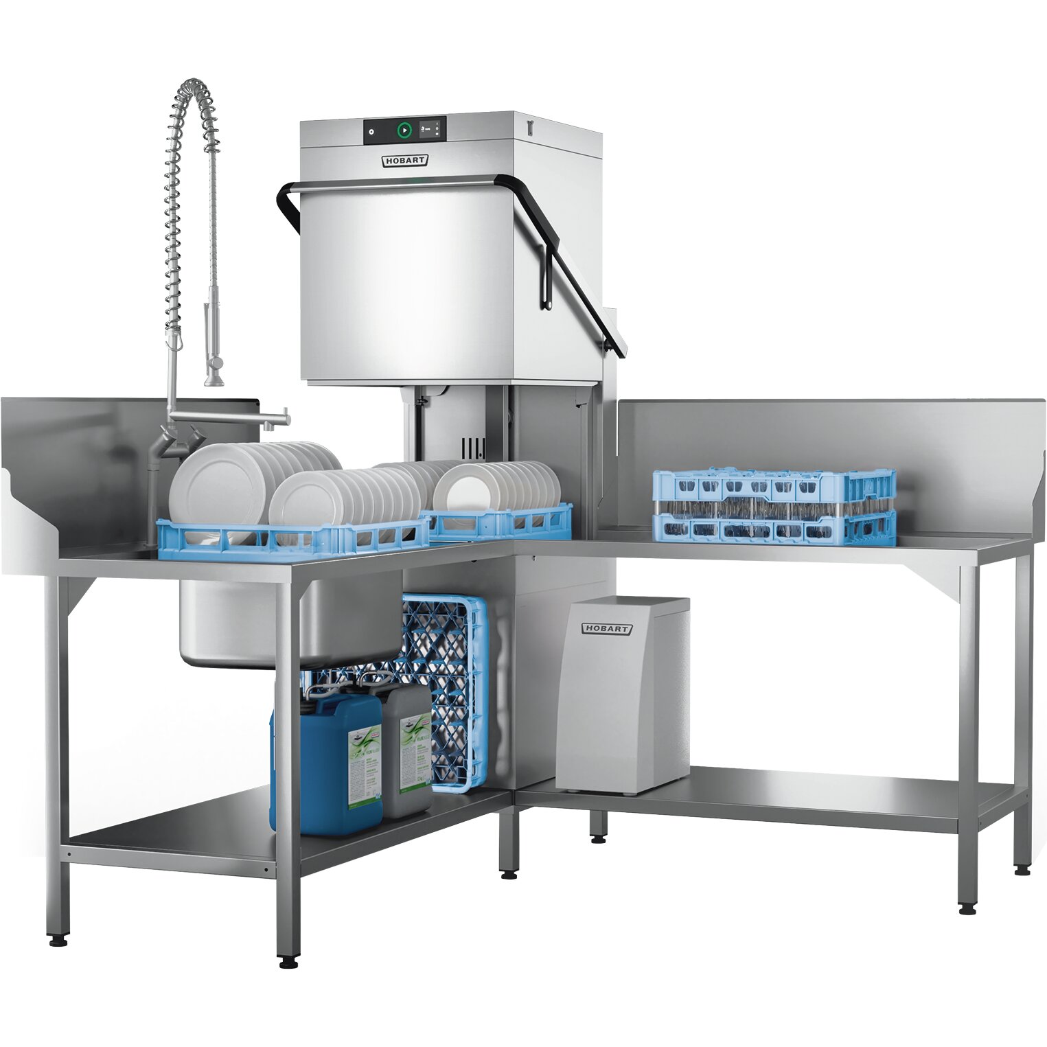 Hobart Doorschuifvaatwasser PROFI AMX-10C / 500 x 500 mm - Afbeelding 3